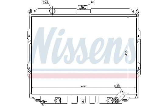 Radiator, engine cooling 67021 Nissens, Image 2