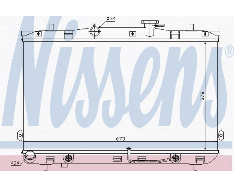 Radiator, engine cooling 67025 Nissens