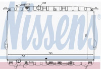 Radiator, engine cooling 67028 Nissens