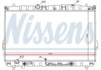 Radiator, engine cooling 67033 Nissens
