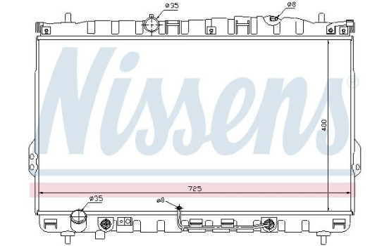 Radiator, engine cooling 67033 Nissens
