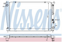 Radiator, engine cooling 670381 Nissens