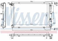 Radiator, engine cooling 67040 Nissens