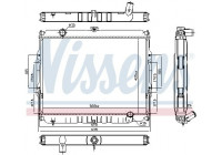Radiator, engine cooling 67046 Nissens