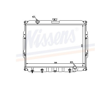 Radiator, engine cooling 67047 Nissens