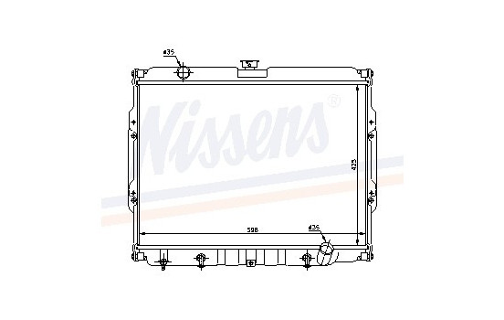 Radiator, engine cooling 67047 Nissens