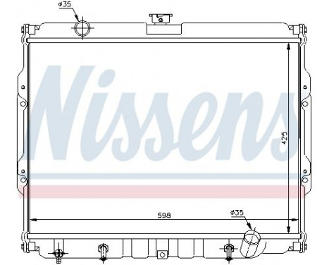 Radiator, engine cooling 67047 Nissens, Image 2