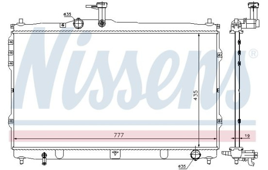 Radiator, engine cooling 67095 Nissens