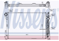 Radiator, engine cooling 67101 Nissens