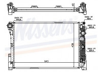 Radiator, engine cooling 67163 Nissens