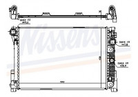 Radiator, engine cooling 67164 Nissens