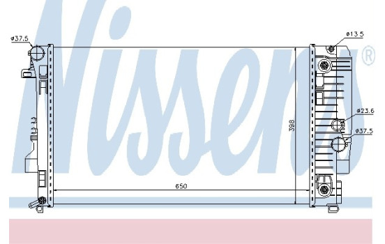 Radiator, engine cooling 67174 Nissens