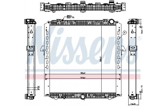 Radiator, engine cooling 67175 Nissens
