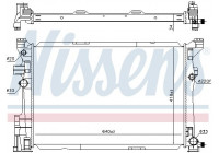 Radiator, engine cooling 67187 Nissens