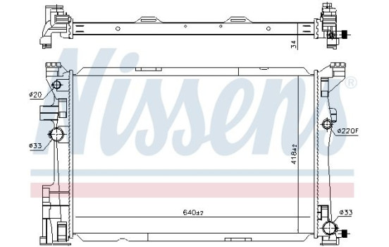 Radiator, engine cooling 67187 Nissens