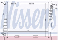 Radiator, engine cooling 67284 Nissens