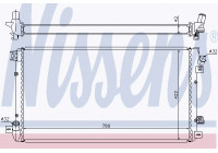 Radiator, engine cooling 67287 Nissens