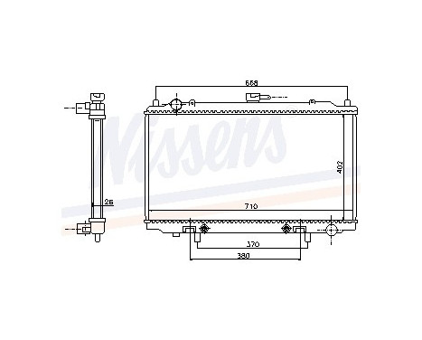Radiator, engine cooling 67352 Nissens