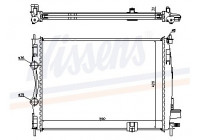 Radiator, engine cooling 67360 Nissens