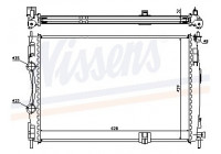 Radiator, engine cooling 67361 Nissens