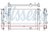 Radiator, engine cooling 67367 Nissens