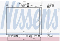 Radiator, engine cooling 67369 Nissens