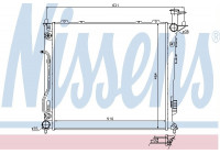Radiator, engine cooling 67465 Nissens