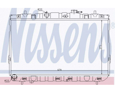 Radiator, engine cooling 67467 Nissens