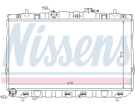 Radiator, engine cooling 67467 Nissens, Image 2