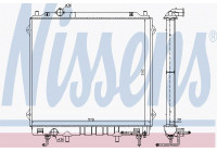 Radiator, engine cooling 67482 Nissens
