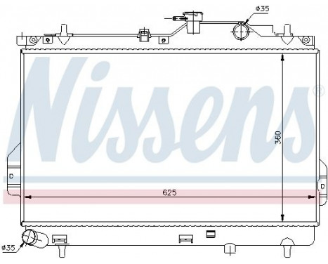 Radiator, engine cooling 67484 Nissens