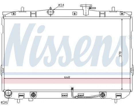 Radiator, engine cooling 67489 Nissens, Image 2