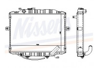 Radiator, engine cooling 67498 Nissens