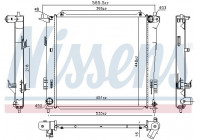 Radiator, engine cooling 675016 Nissens