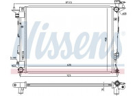 Radiator, engine cooling 675018 Nissens
