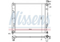 Radiator, engine cooling 675019 Nissens