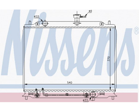 Radiator, engine cooling 67504 Nissens