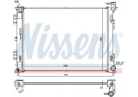 Radiator, engine cooling 675052 Nissens