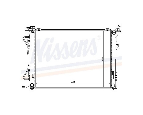 Radiator, engine cooling 67507 Nissens