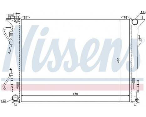 Radiator, engine cooling 67507 Nissens, Image 2