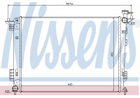 Radiator, engine cooling 67515 Nissens