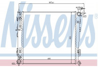 Radiator, engine cooling 67516 Nissens