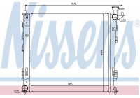 Radiator, engine cooling 67517 Nissens