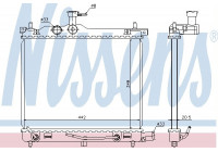 Radiator, engine cooling 67547 Nissens