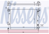 Radiator, engine cooling 67548 Nissens