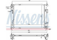 Radiator, engine cooling 67604 Nissens
