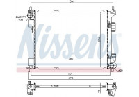 Radiator, engine cooling 67605 Nissens