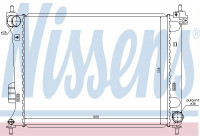 Radiator, engine cooling 67609 Nissens