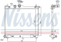 Radiator, engine cooling 67610 Nissens