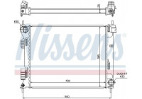 Radiator, engine cooling 67611 Nissens